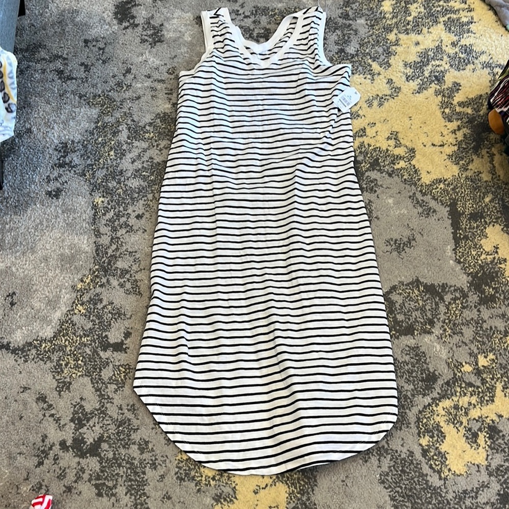 Time and Tru Stripe Maxi Dress NWT